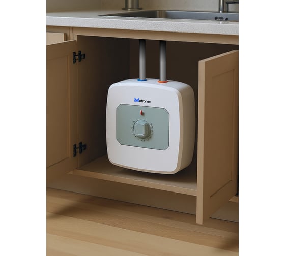 Изображение товара Водонагреватель для кухни Metronex MX WH 1.  2kW 10 л U Размещение под раковиной,  верхнее подключение MX1210U