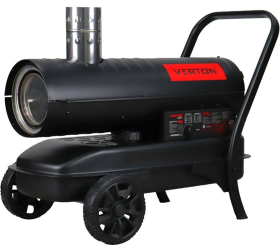 Изображение товара Дизельная тепловая пушка Verton Air DH-24DМ (непрямой нагрев,24кВт,750м3/ч,1.5кг/ч,бак 38л,D выхл.трубы110мм,цифр.дисплей,манометр,защита от перегрева) 01.12775.25620