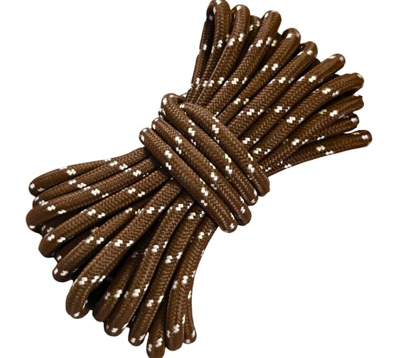 Изображение товара Шнур плетеный полипропиленовый ООО Оптхозторг 10 мм, 20 м, коричневый 110320