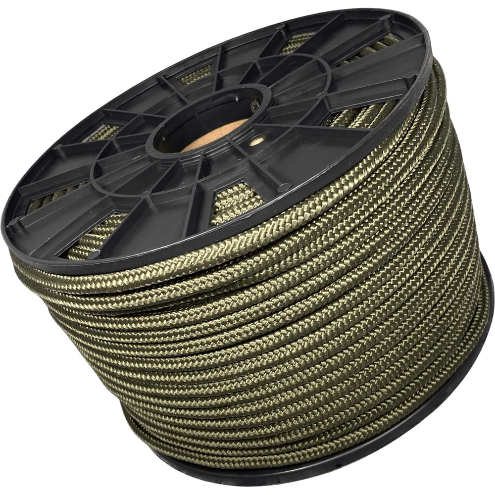 Изображение товара Плетеный полипропиленовый шнур 10 мм 100 м хаки ООО Оптхозторг