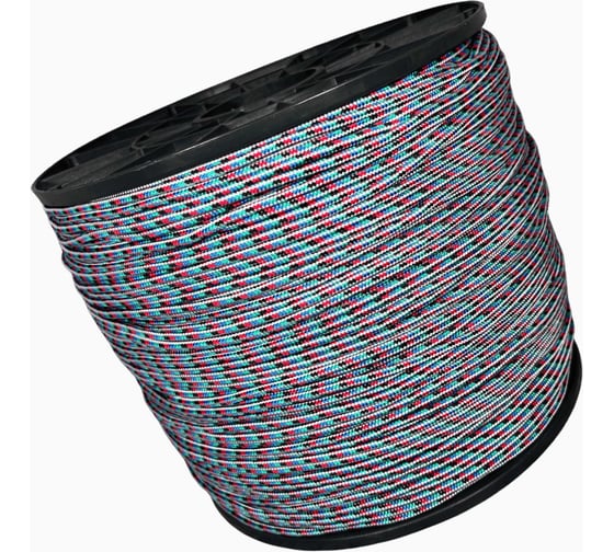 Изображение товара Шнур плетеный полипропиленовый ООО Оптхозторг 4 мм, 500 м, цветной 1040500