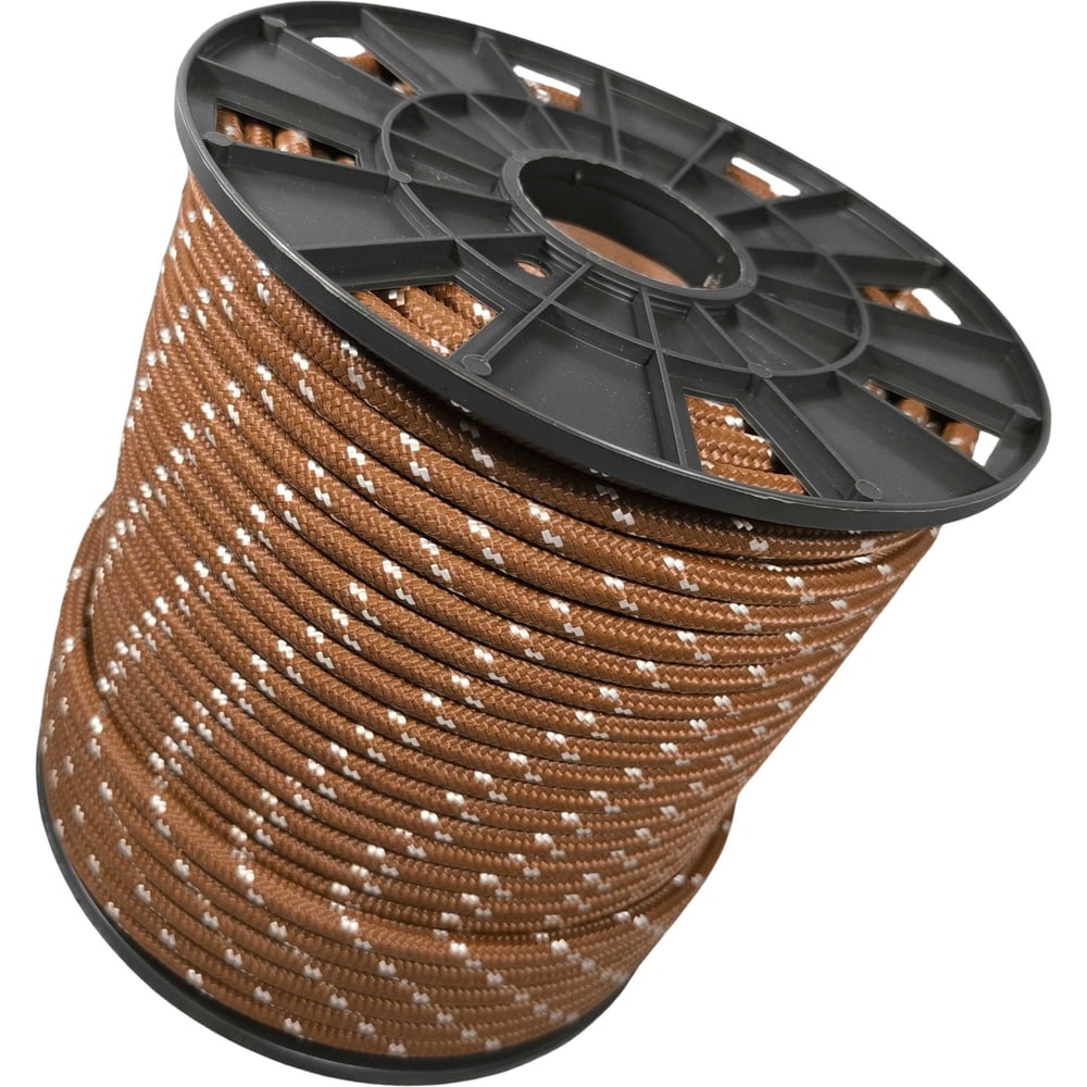 Изображение товара Плетеный полипропиленовый шнур 10 мм 100 м коричневый ООО Оптхозторг