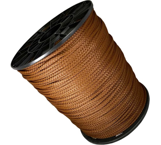 Изображение товара Шнур вязаный полипропиленовый ООО Оптхозторг 6 мм, 400 м, коричневый 3063400