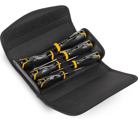 Изображение товара Набор отверток RUNTEC S2 в сумке, 6 предметов RT-SD1BX6