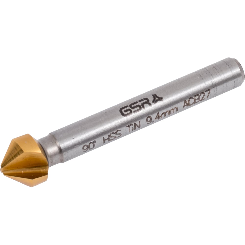 Изображение товара Зенковка GSR CBN DIN335 C/90 HSSG-TiN 9.4 мм для обработки металлов