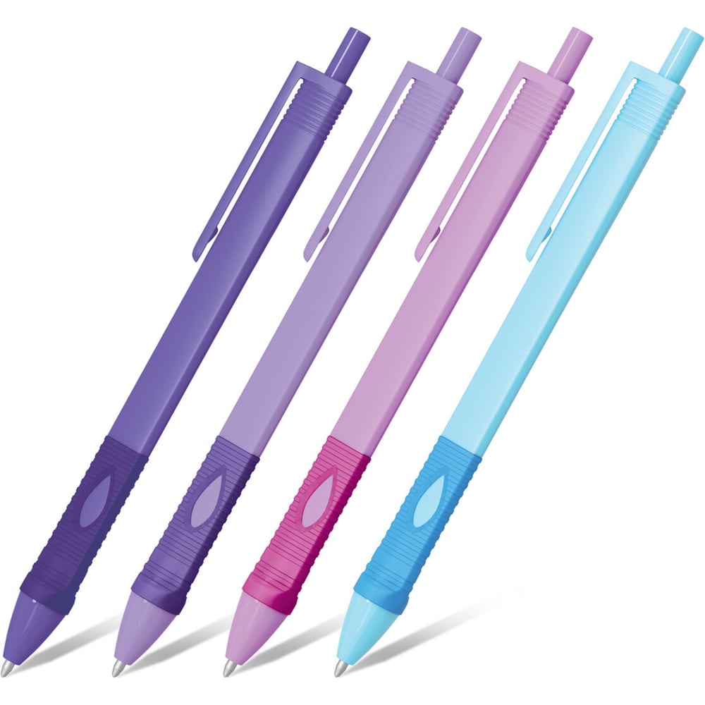 Изображение товара Шариковая ручка Staff автомат Profit 500 PASTEL COLOR, комплект 24 шт., синяя, 0.7 мм