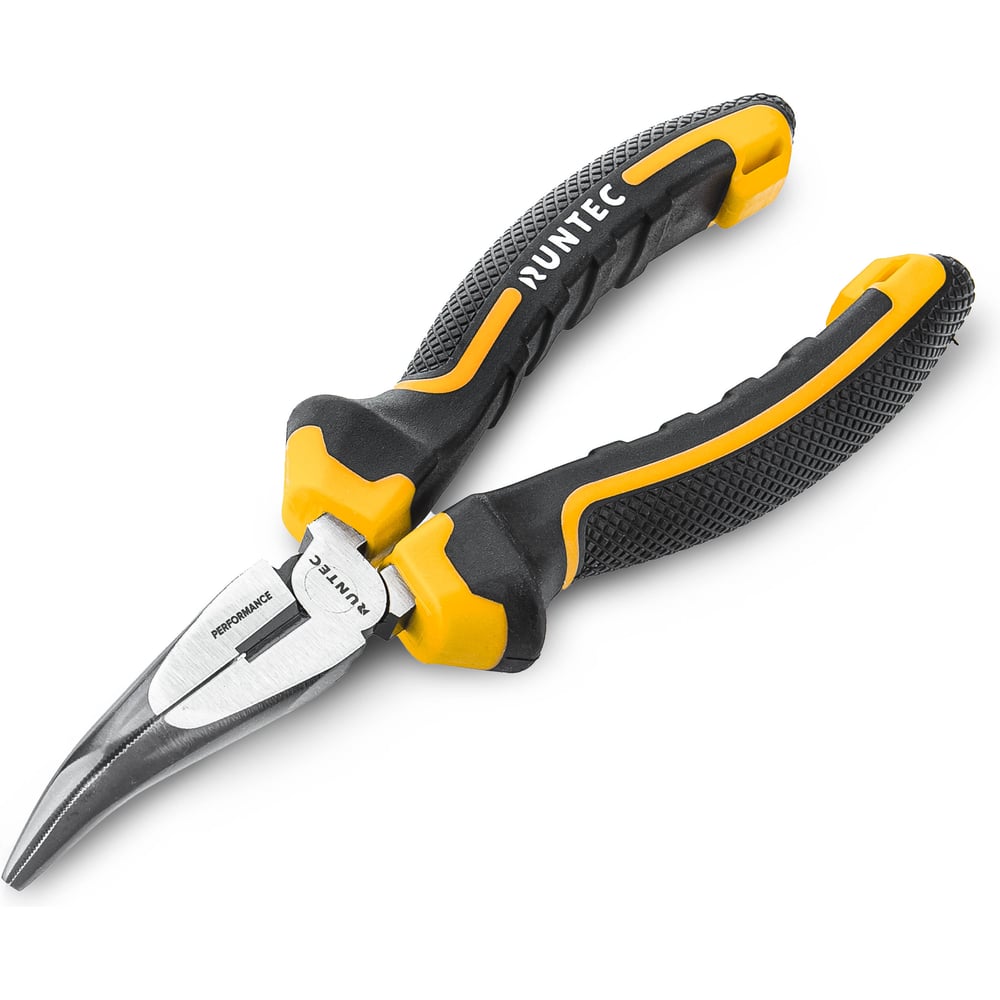 Изображение товара Длинногубцы изогнутые RUNTEC 160 мм RT-PLR03160 профессиональный инструмент