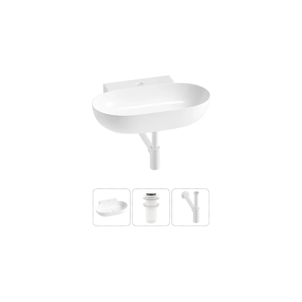 Изображение товара Комплект Wellsee 3 в 1 Lavinia Boho накладная раковина белый санфарфор