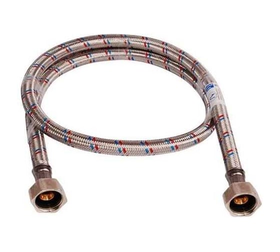 Изображение товара Подводка для воды ООО ПКФ Сварком 1,0 м, 1/2 гг, нержавеющая сталь, 2шт СанТех s031481