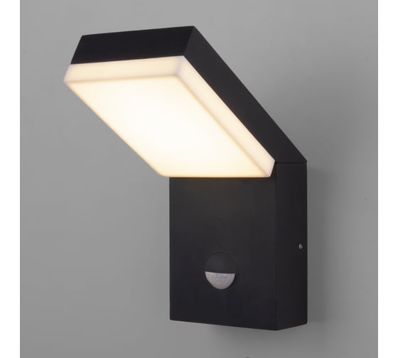 Изображение товара Садово-парковый светильник Elektrostandard 1541 TECHNO LED с датчиком движения чёрный a053946