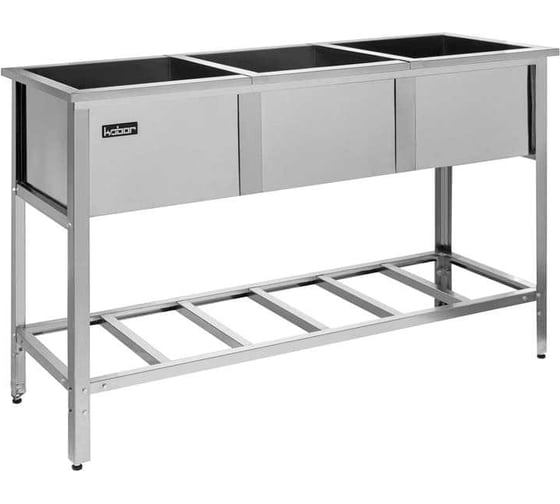 Изображение товара Ванна моечная трехсекционная сварная Kobor ВМС/3-175/63/430 4557