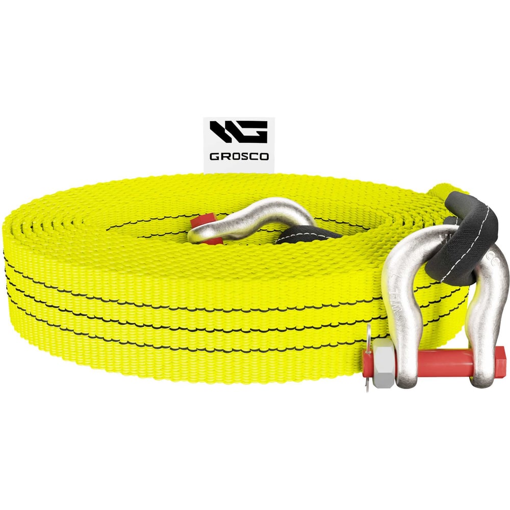 Изображение товара Буксировочный трос GROSCO ULTRA 6т 6м скоба для буксировки авто до 3 тонн