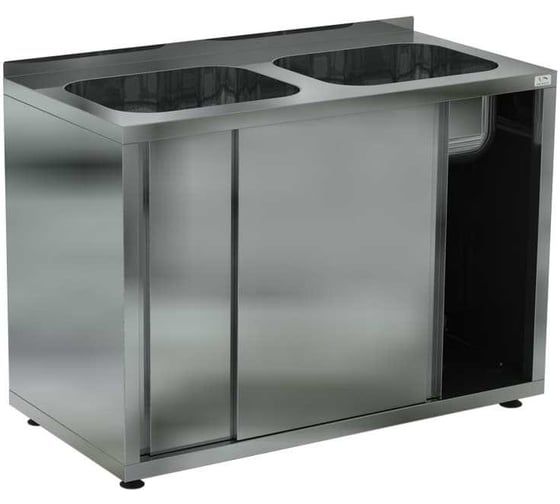 Изображение товара Ванна моечная цельнотянутая закрытая двухсекционная Kobor ВМЦЗ/2-140/70 4649