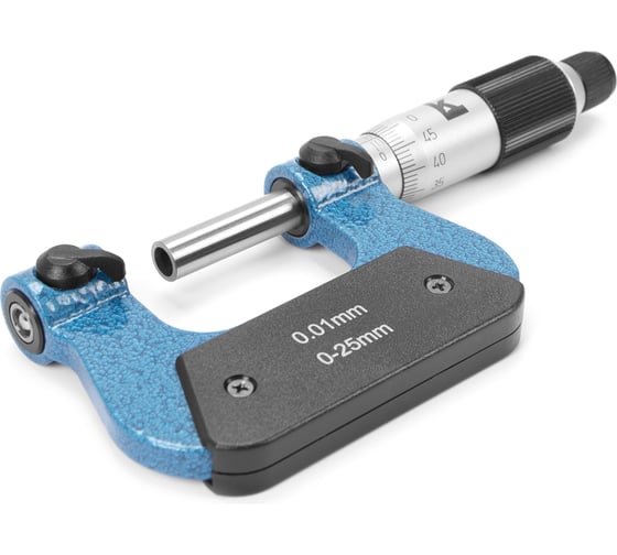 Изображение товара Микрометр со вставками КАЛИБРОН МВМ- 25 0.01 КЛБ 1050117