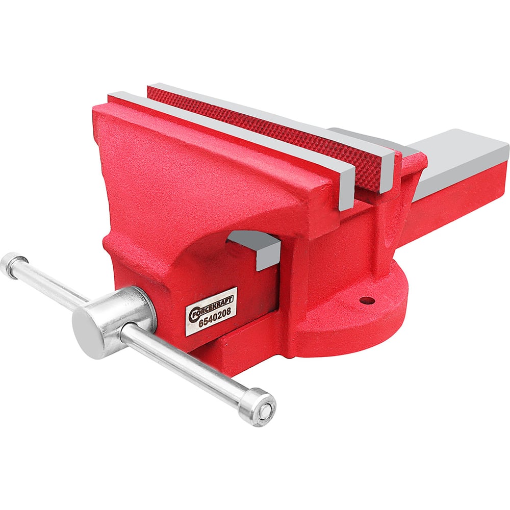 Изображение товара Стальные слесарные тиски ForceKraft 8''-200мм FK-6540208 с наковальней