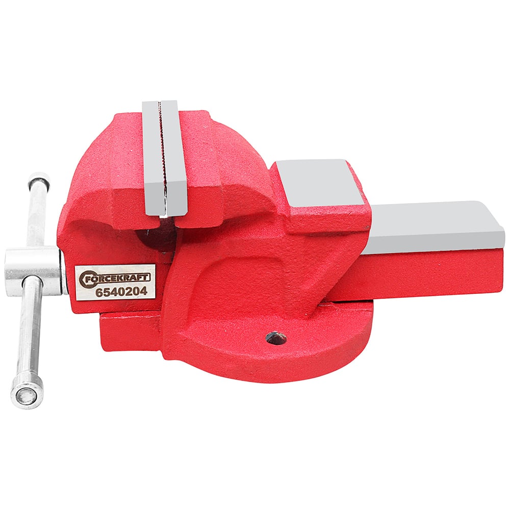 Изображение товара Стальные слесарные тиски FORCEKRAFT с наковальней 4-дюйма FK-6540204