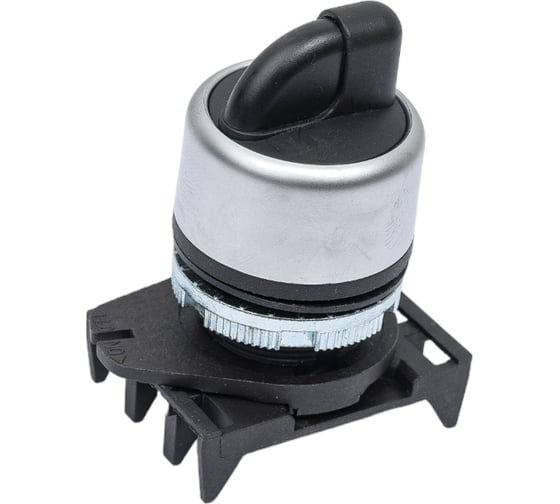 Изображение товара Переключатель на 3 положения DKC с возвратом стандартная ручка, черный ASSB6T3 94125