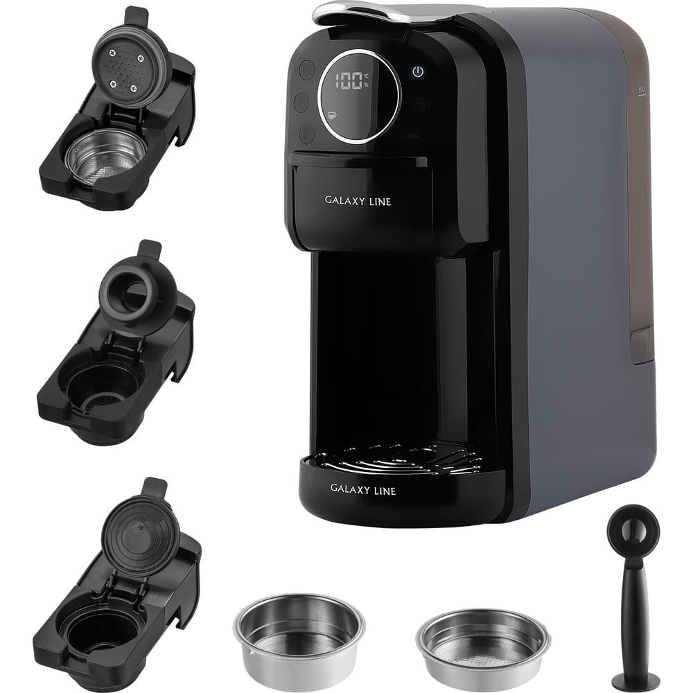 Изображение товара Кофемашина капсульная 4 в 1 Galaxy Line GL0721/серая 7010507218
