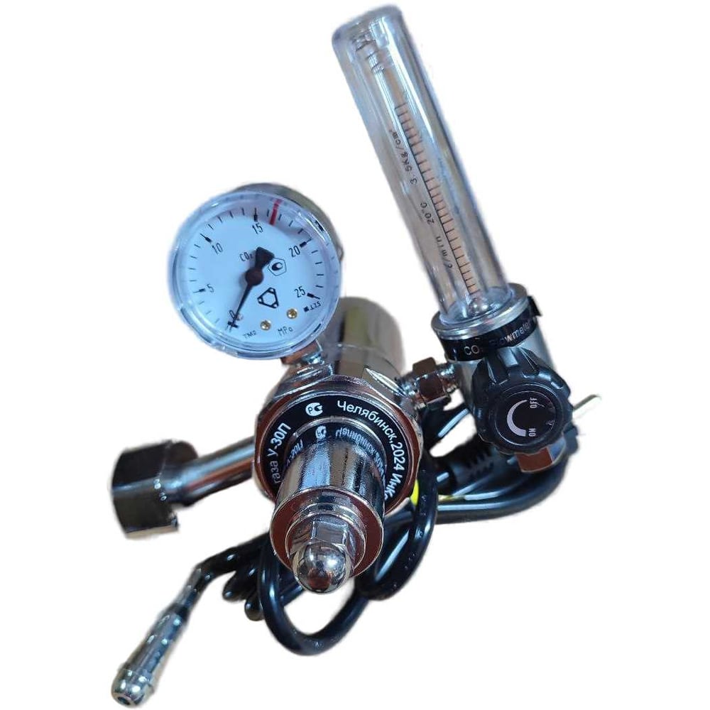 Изображение товара Регулятор углекислоты ИНКО У-30-П-36 с подогревом и ротаметром