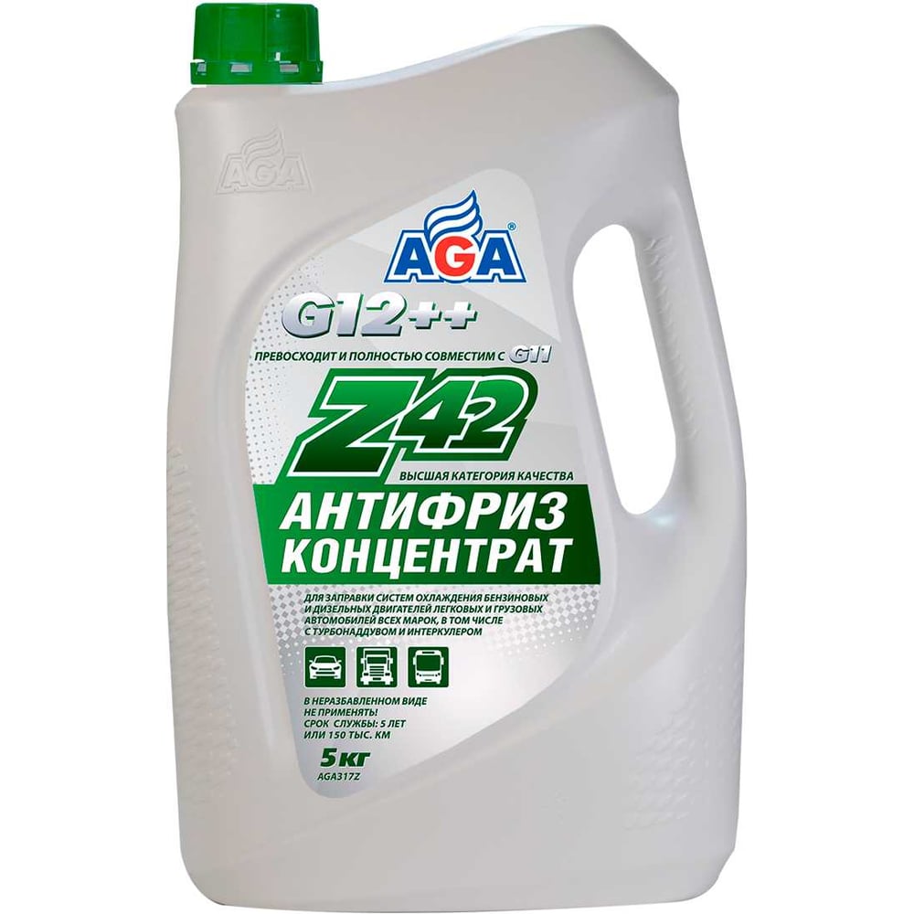 Изображение товара Антифриз AGA Z42 концентрат зеленый 5кг