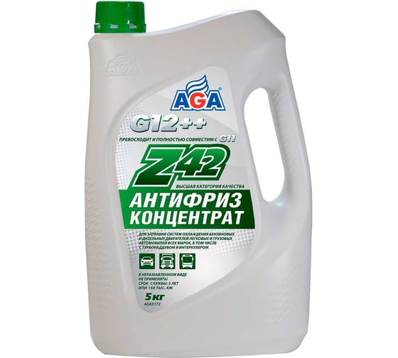 Изображение товара Антифриз AGA Z42 концентрат, зеленый AGA317Z