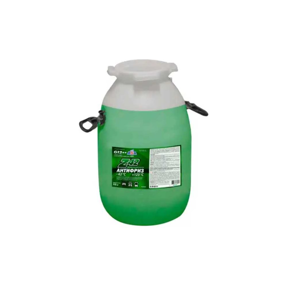 Изображение товара Антифриз AGA готовый, зеленый, -42С, 52 кг AGA064Z
