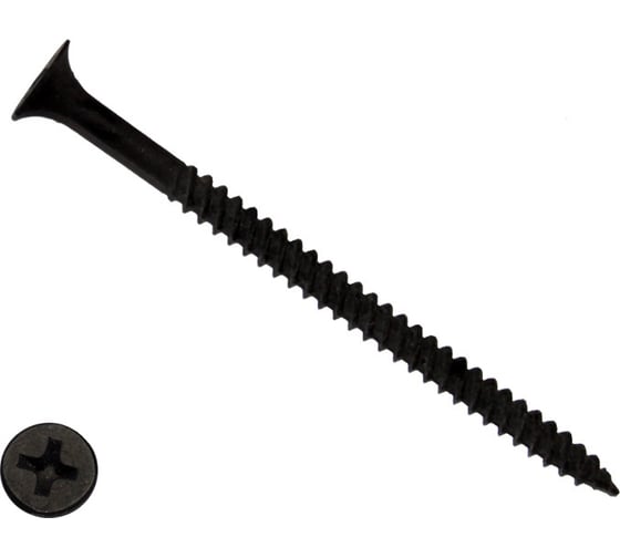 Изображение товара Саморез КРЕП-КОМП черный универсал 3,8х64 4000шт чм64