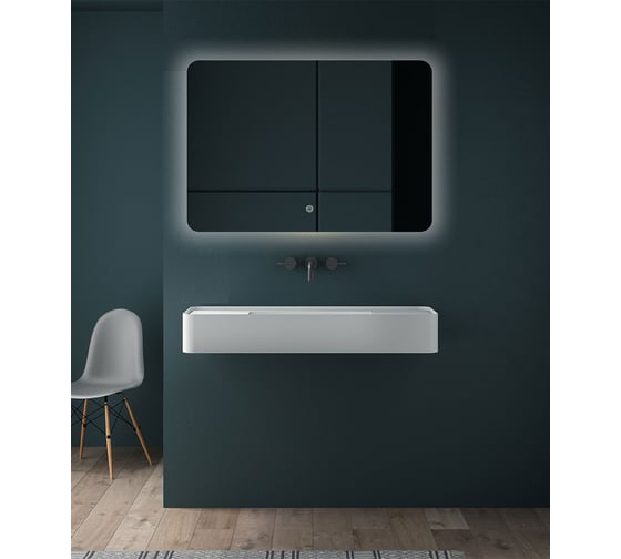 Изображение товара Зеркало VINCEA LED 800x600 c сенсорным выключателем и диммером VLM-3BE800