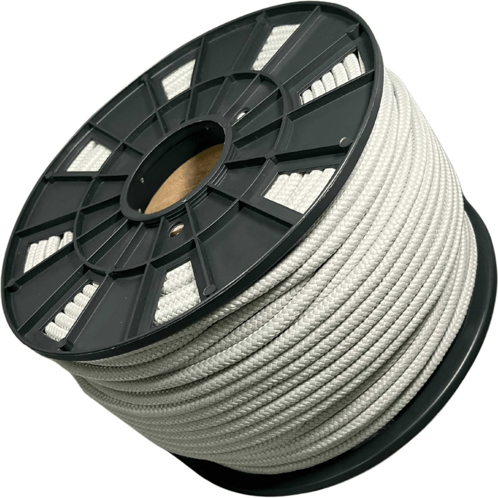 Изображение товара Плетеный полипропиленовый шнур ООО Оптхозторг 8 мм 100 м серый