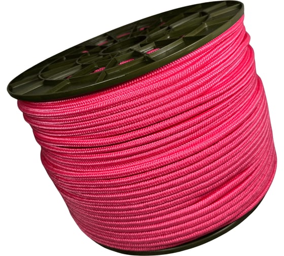 Изображение товара Шнур плетеный полипропиленовый ООО Оптхозторг 8 мм 300 м розовая 1089300