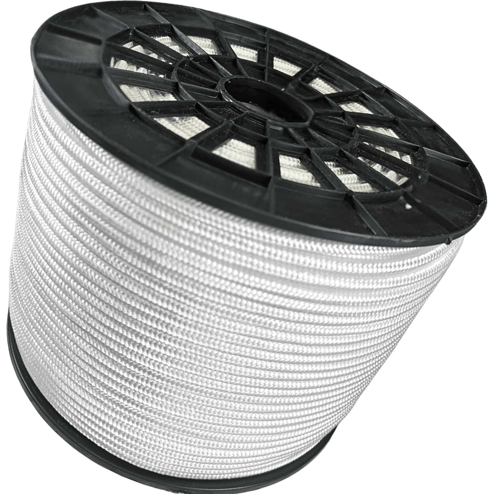 Изображение товара Плетеный поли проложенный шнур белый 8 мм 300 м ООО Оптхозторг