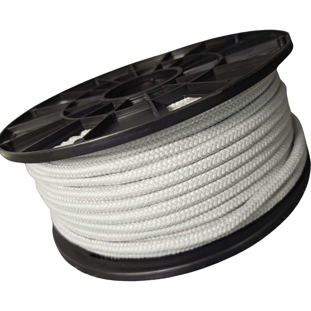 Изображение товара Шнур плетеный полипропиленовый 8 мм 50 м серый Оптхозторг