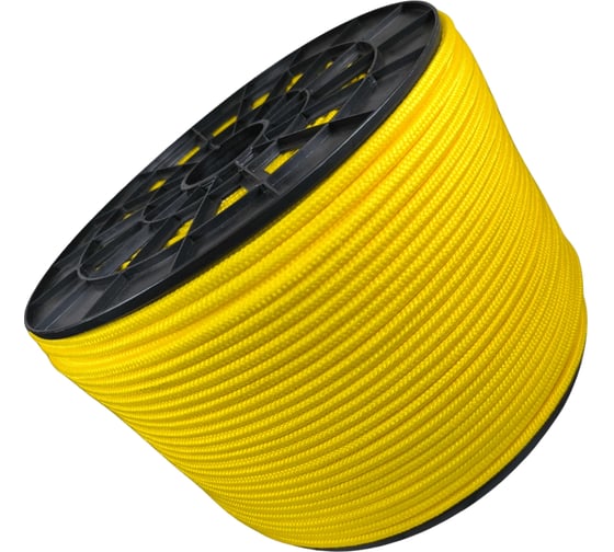 Изображение товара Шнур плетеный полипропиленовый ООО Оптхозторг 8 мм 300 м желтый 1085300