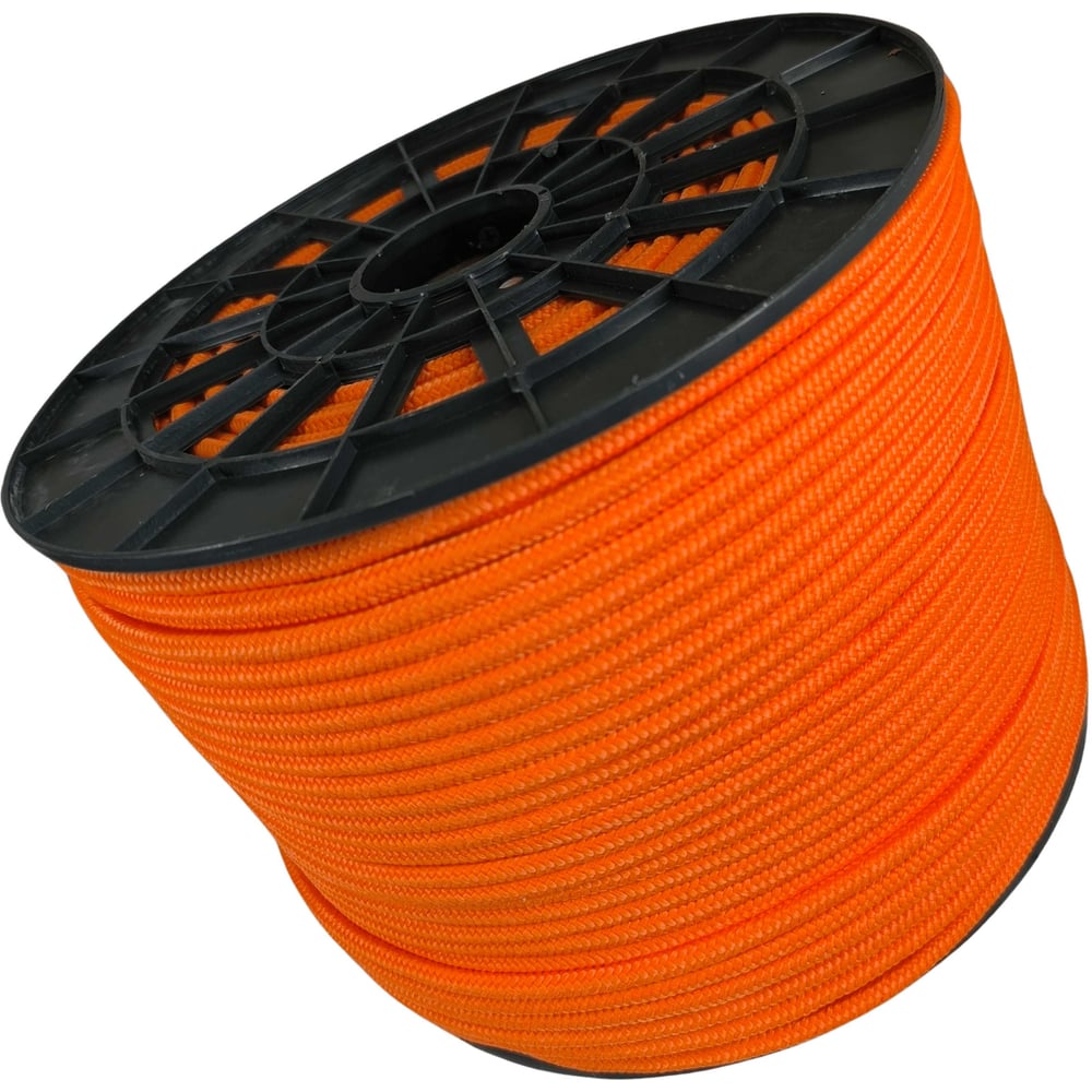 Изображение товара Плетеный полипропиленовый шнур 8 мм 300 м оранжевый ООО Оптхозторг