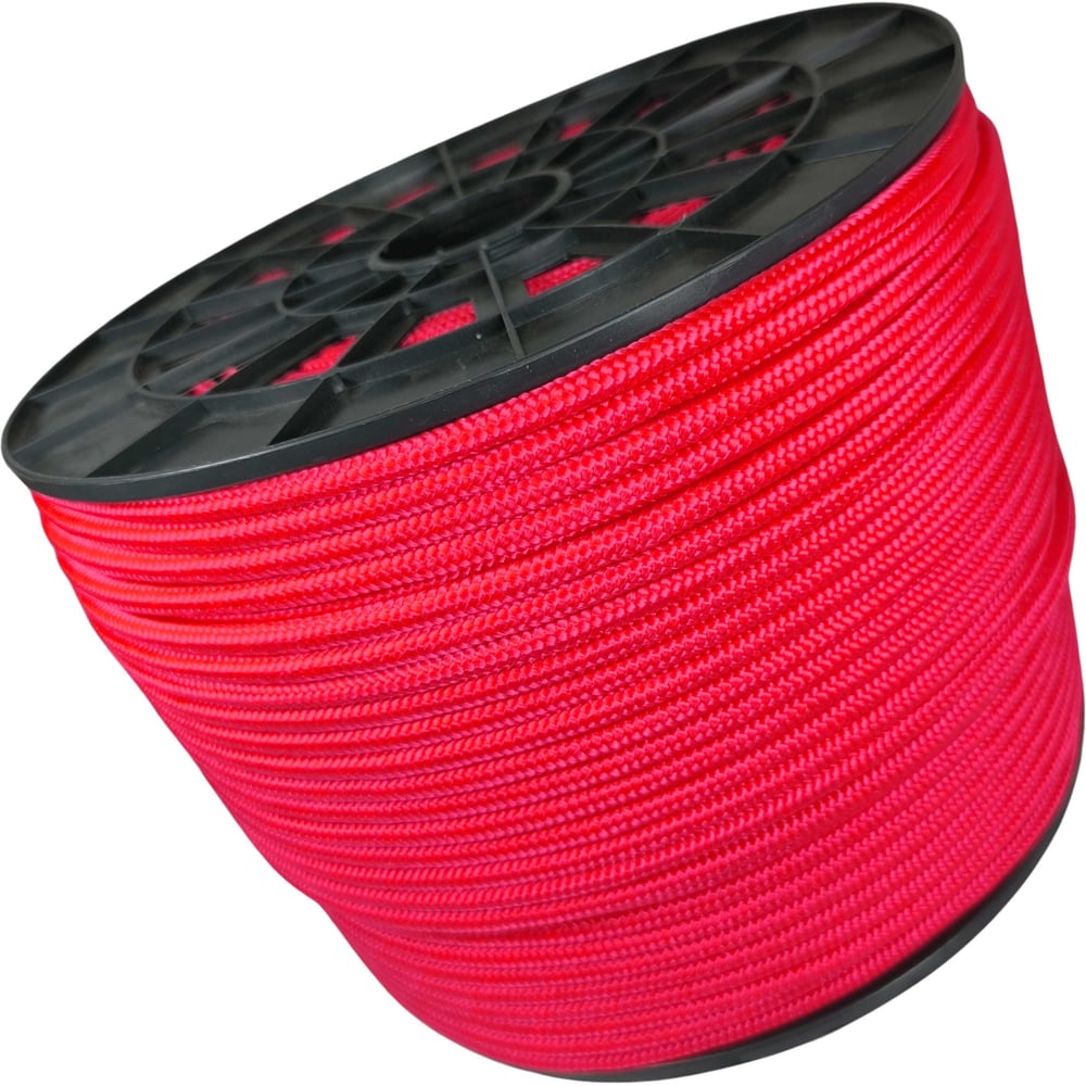 Изображение товара Плетеный полипропиленовый шнур 8 мм 300 м красный ООО Оптхозторг