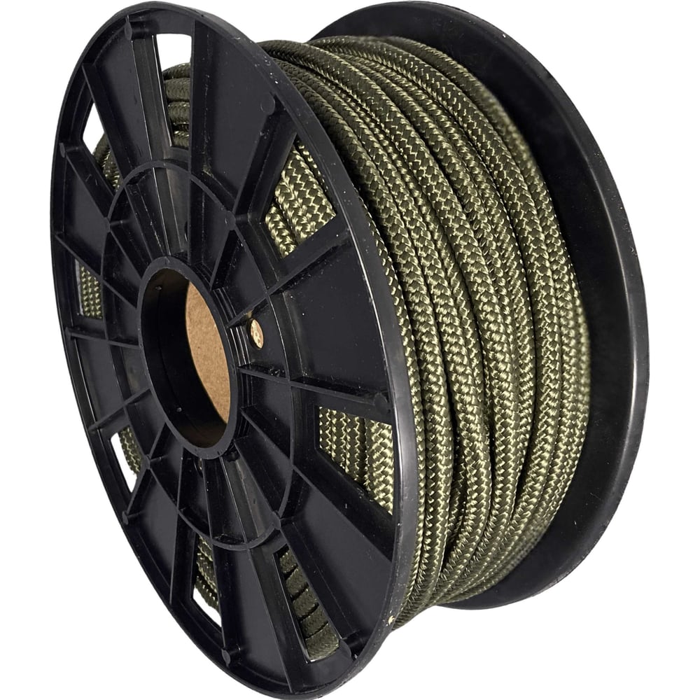 Изображение товара Шнур плетеный полипропиленовый ООО Оптхозторг 8 мм 50 м хаки 1080Х50