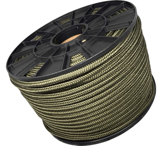 Изображение товара Шнур плетеный полипропиленовый ООО Оптхозторг 8 мм 100 м хаки 1080Х100