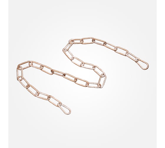 Изображение товара Цепь Eurosvet 10302 длиной 1 метр с 2 карабинами белый с золотом, запчасти арт. 73025 00000073025