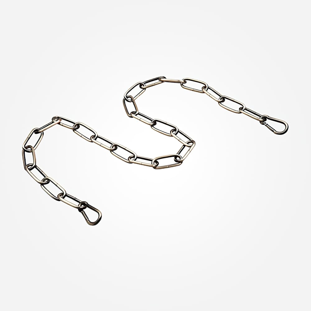 Изображение товара Цепь Eurosvet 10304 1 метр с карабинами черная с золотом