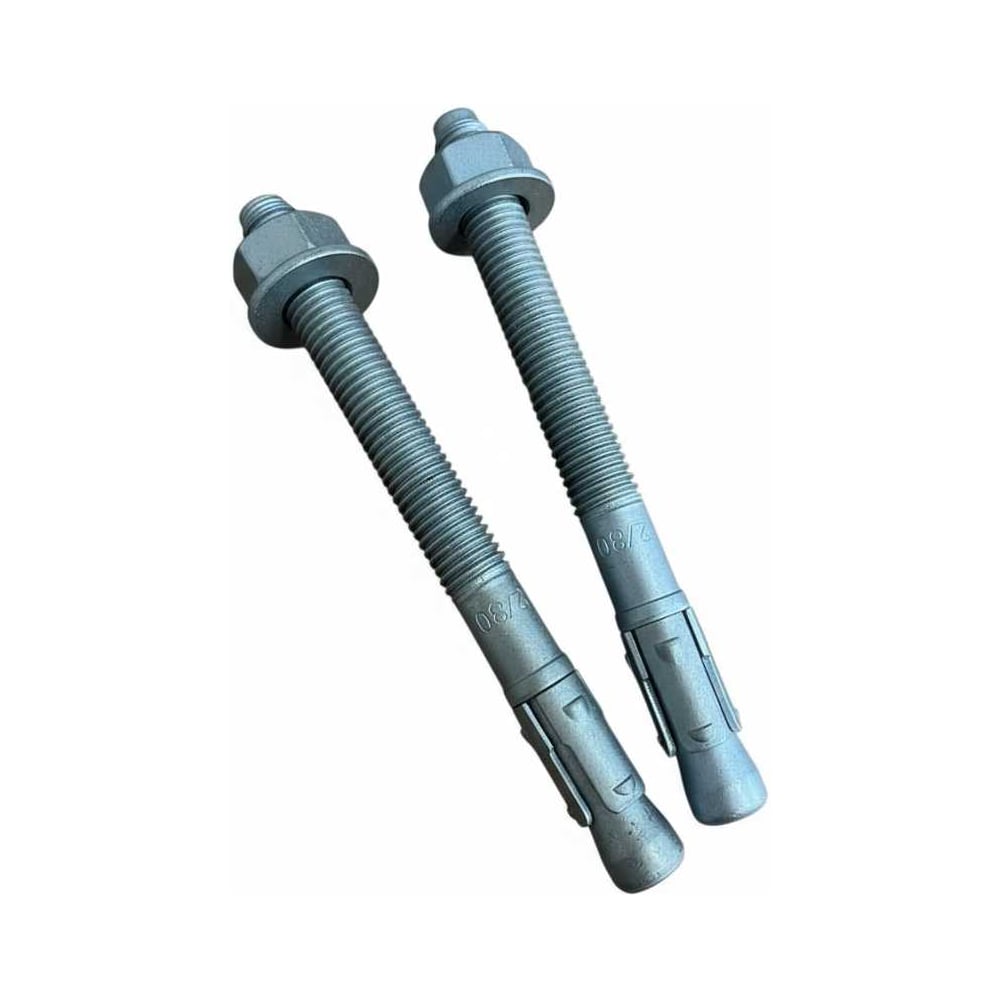 Изображение товара Анкер клиновой S-KAК 12/30х128 горячий цинк 2 шт Надежный крепеж для бетона