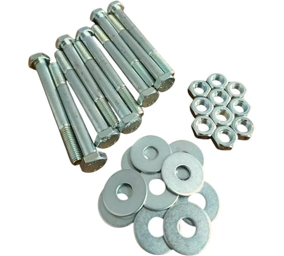 Изображение товара Болт 23 Болта 18х90 мм с гайкой и шайбой ОЦ DIN931 к.п.8.8, 5 шт 50064