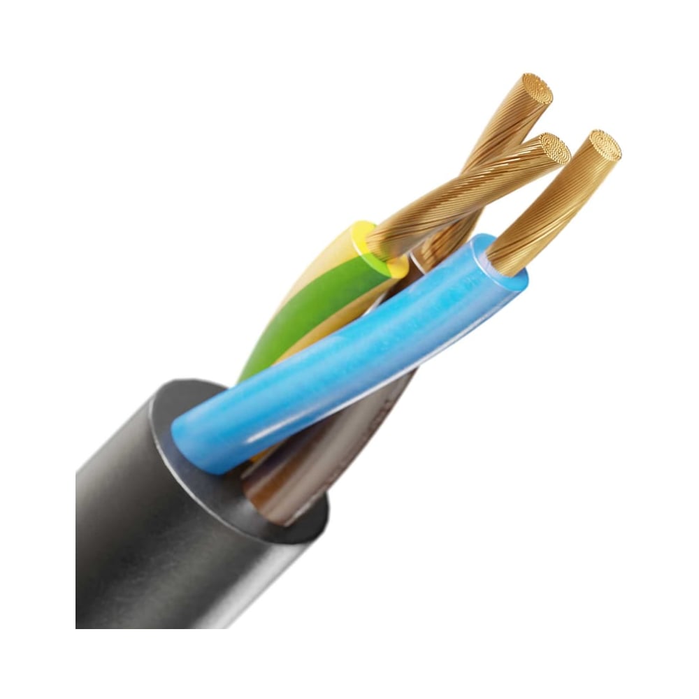 Кабель гибкий ELITRON КГ-ХЛ 3х1,5 ГОСТ 0.66кВ 90м E219-90