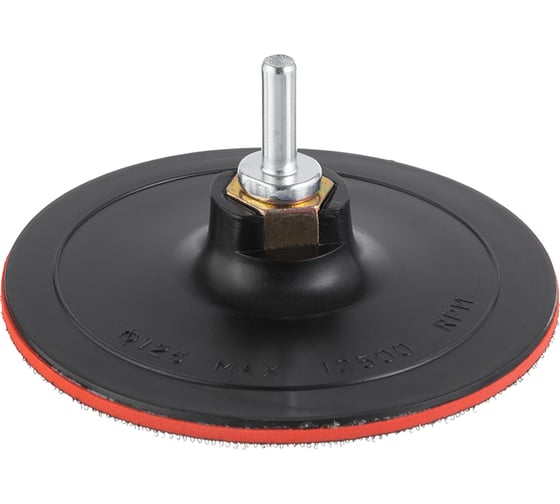 Изображение товара Диск универсальный для наждачной бумаги (125 мм; M14; h=4 мм; диаметр стержня 10 мм) INTERTOOL ST-6001