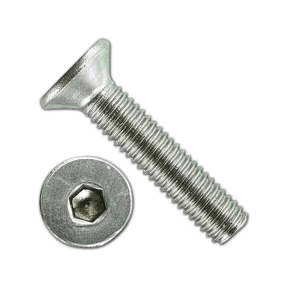 Изображение товара Винт нержавеющий 6х10 потайной под шестигранник DIN7991 10 шт