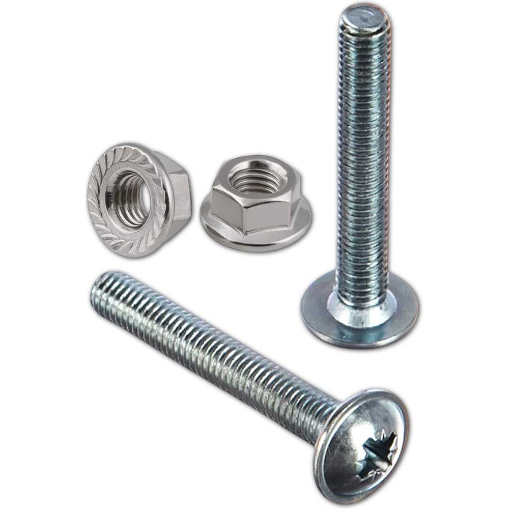 Изображение товара Винт с прессшайбой М8х25 DIN967 с гайкой фланец, 20 шт.