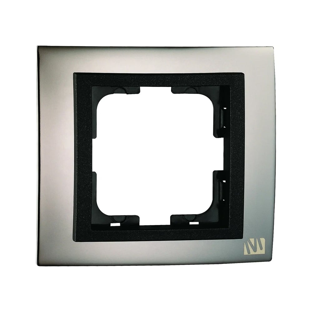 Одноместная рамка MONO ELECTRIC, цвет графит 106-420000-160 CHROME - фото 1