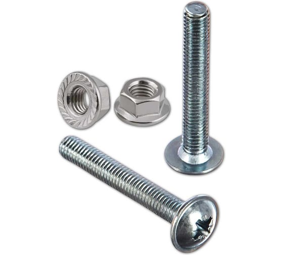 Изображение товара Винт с прессшайбой 23 Болта М8х80 DIN967 с гайкой фланец, 20 шт. вм880мф/А1А000080030507ф20