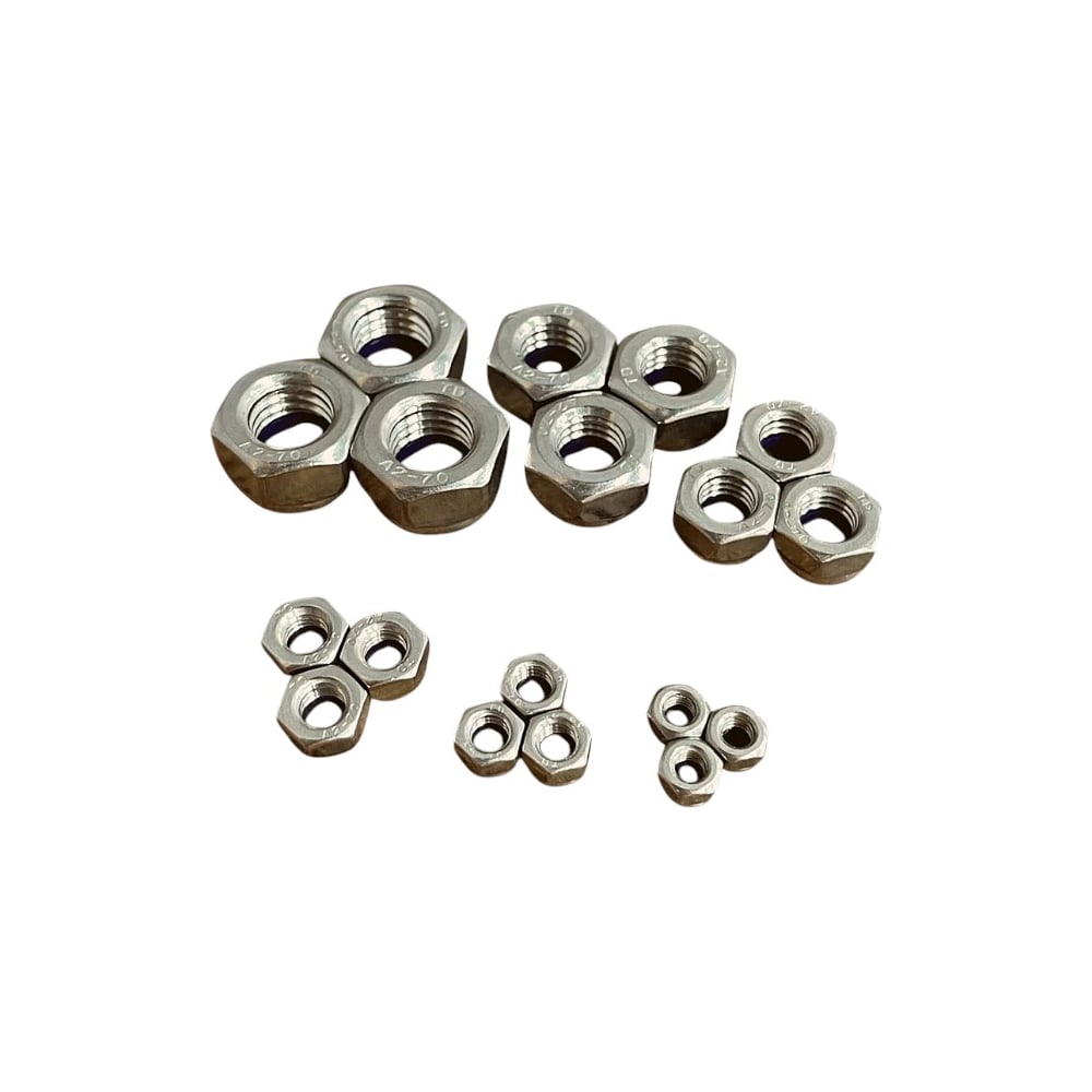 Изображение товара Комплект стоп-гайков и болтов из нержавеющей стали М4-М10 органайзер