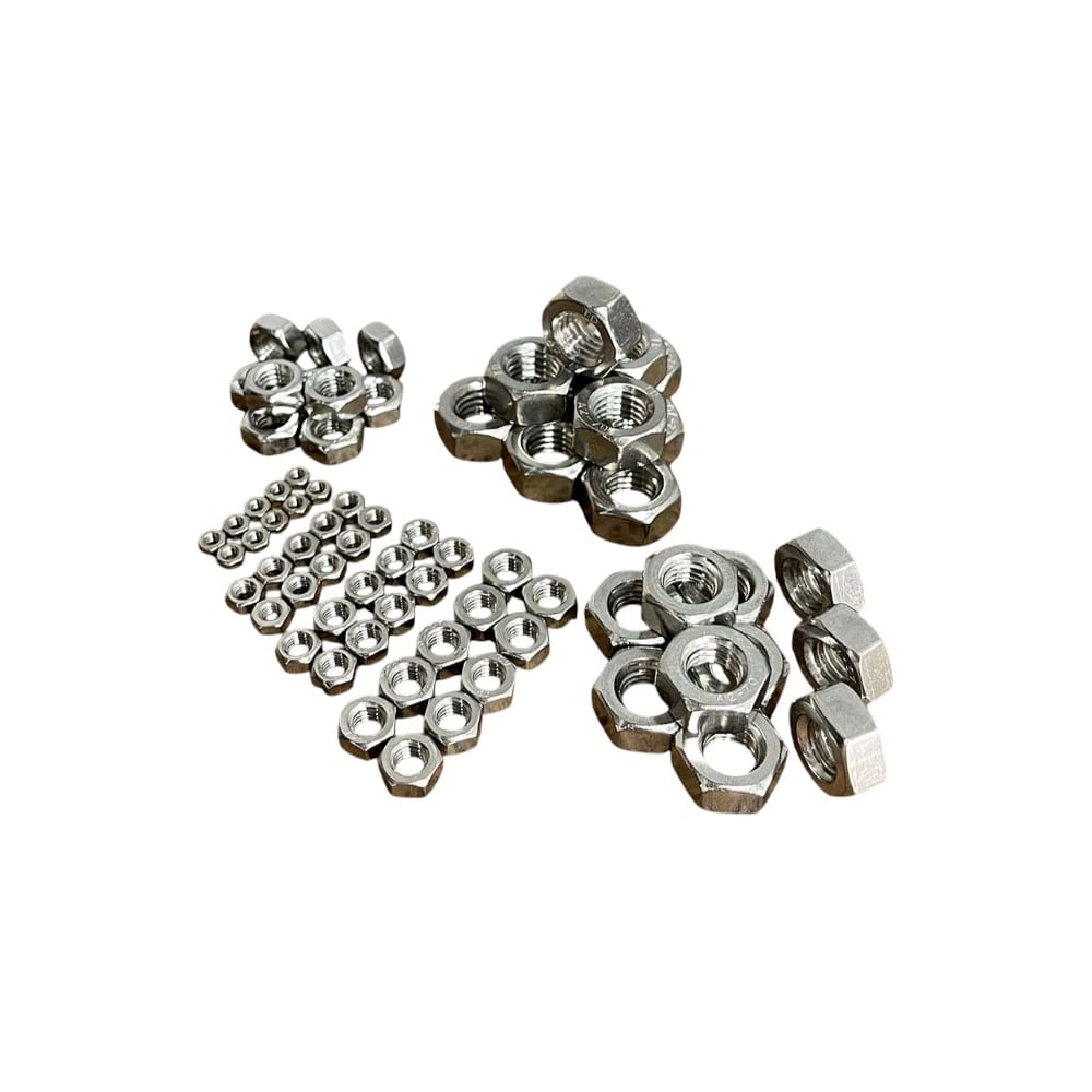 Изображение товара Комплект гайка нержавеющая DIN934 с болтами и органайзером