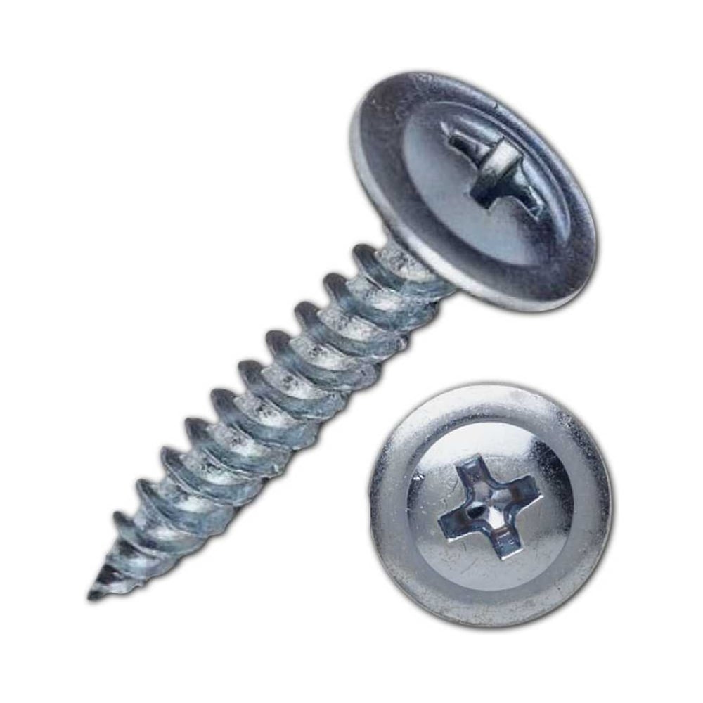 Изображение товара Саморез с прессшайбой острый 4,2x19 из нержавеющей стали 50 шт